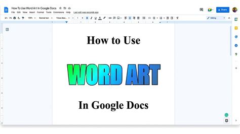 How to Make Word Art in Google Docs: A Journey Through Creativity and Chaos