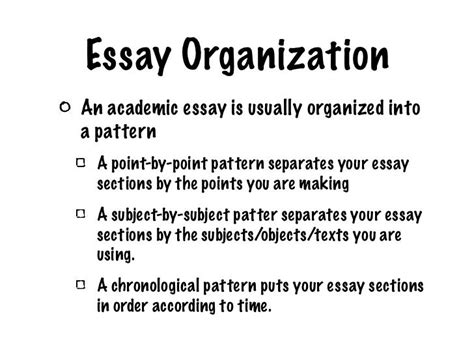 what can you check to ensure that your essay is well organized